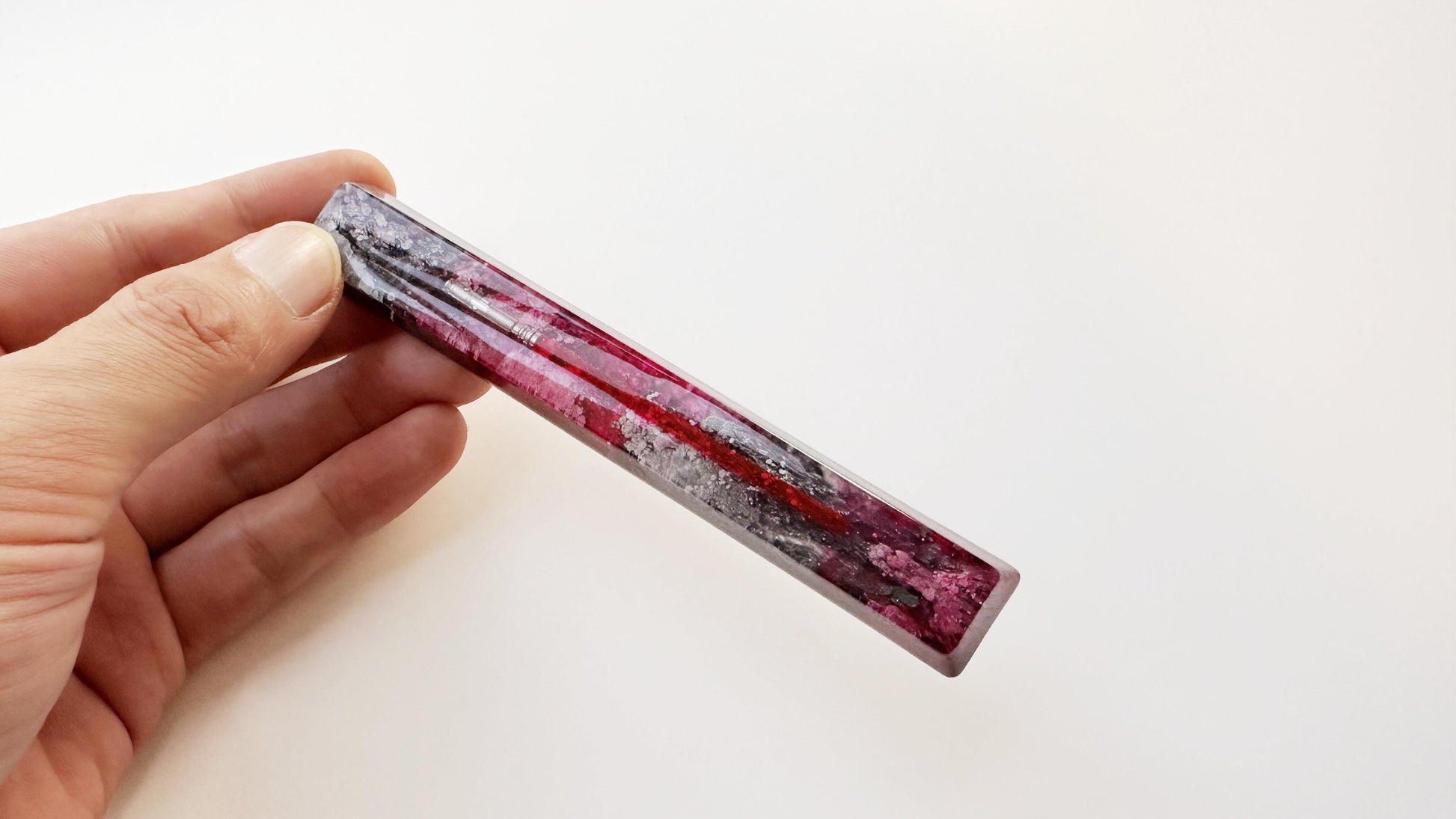 Red Lightsaber Space Bar Keycap, Light Sword, Katana Keycap, Artisan Resin Keycap, 6U, 6.25U, 6.5U, 7U, Personalized Gift. - HiJenney